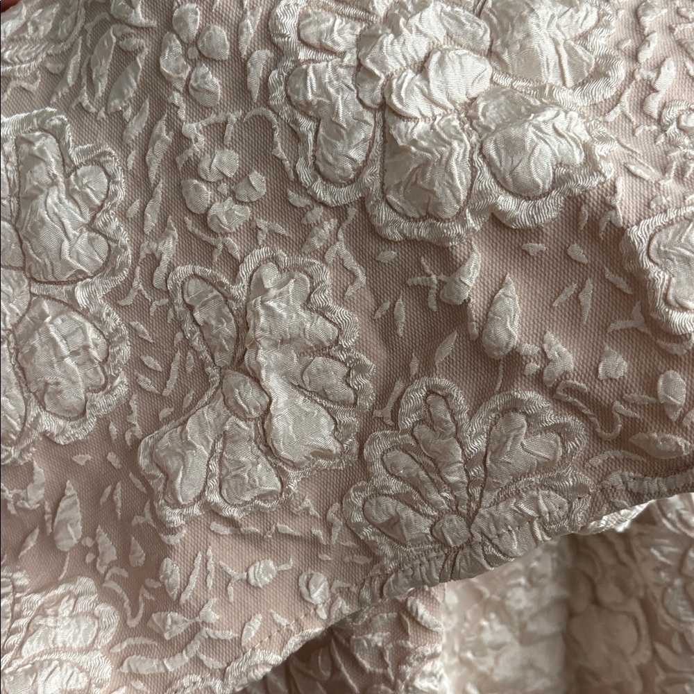 Pink Blush - Large Elegant Lace Puff Sleeve Dress - Picture 7 of 7